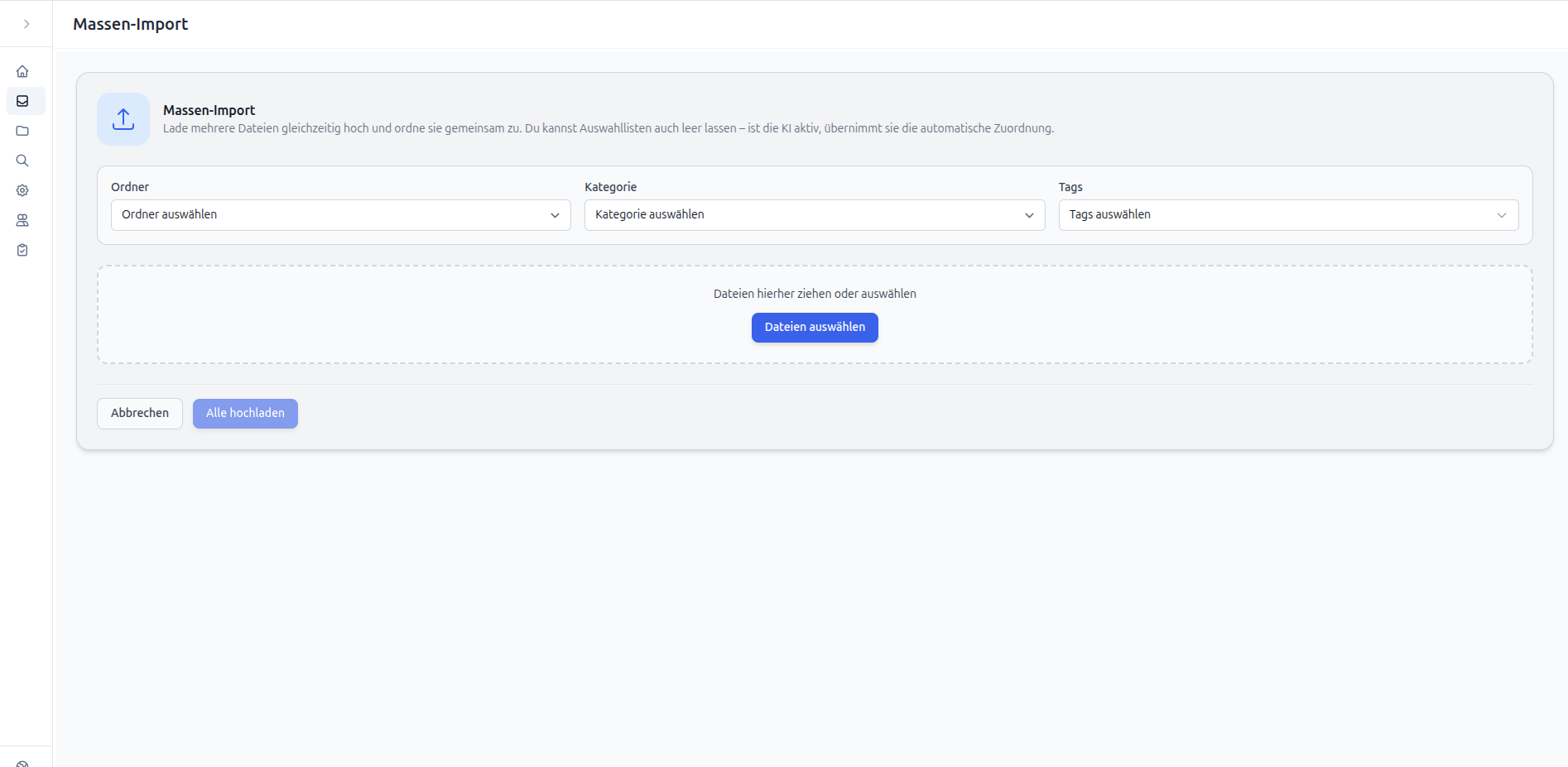 Selbst gehostetes DMS – Screenshot 7