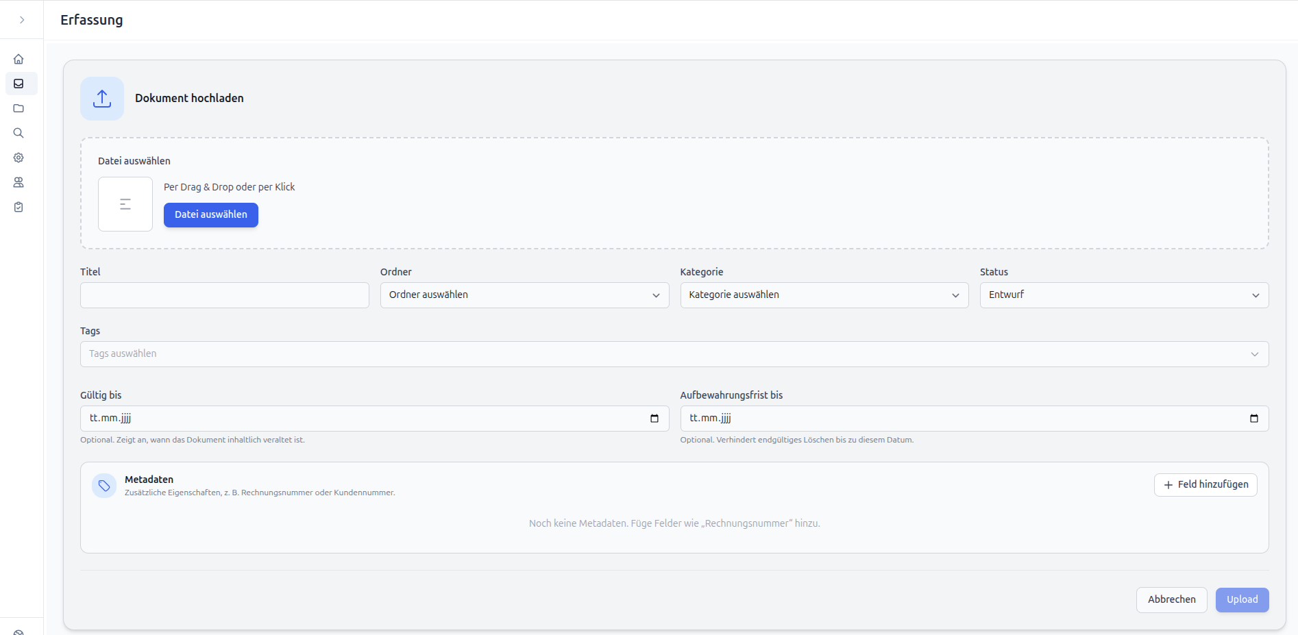 Selbst gehostetes DMS – Screenshot 6