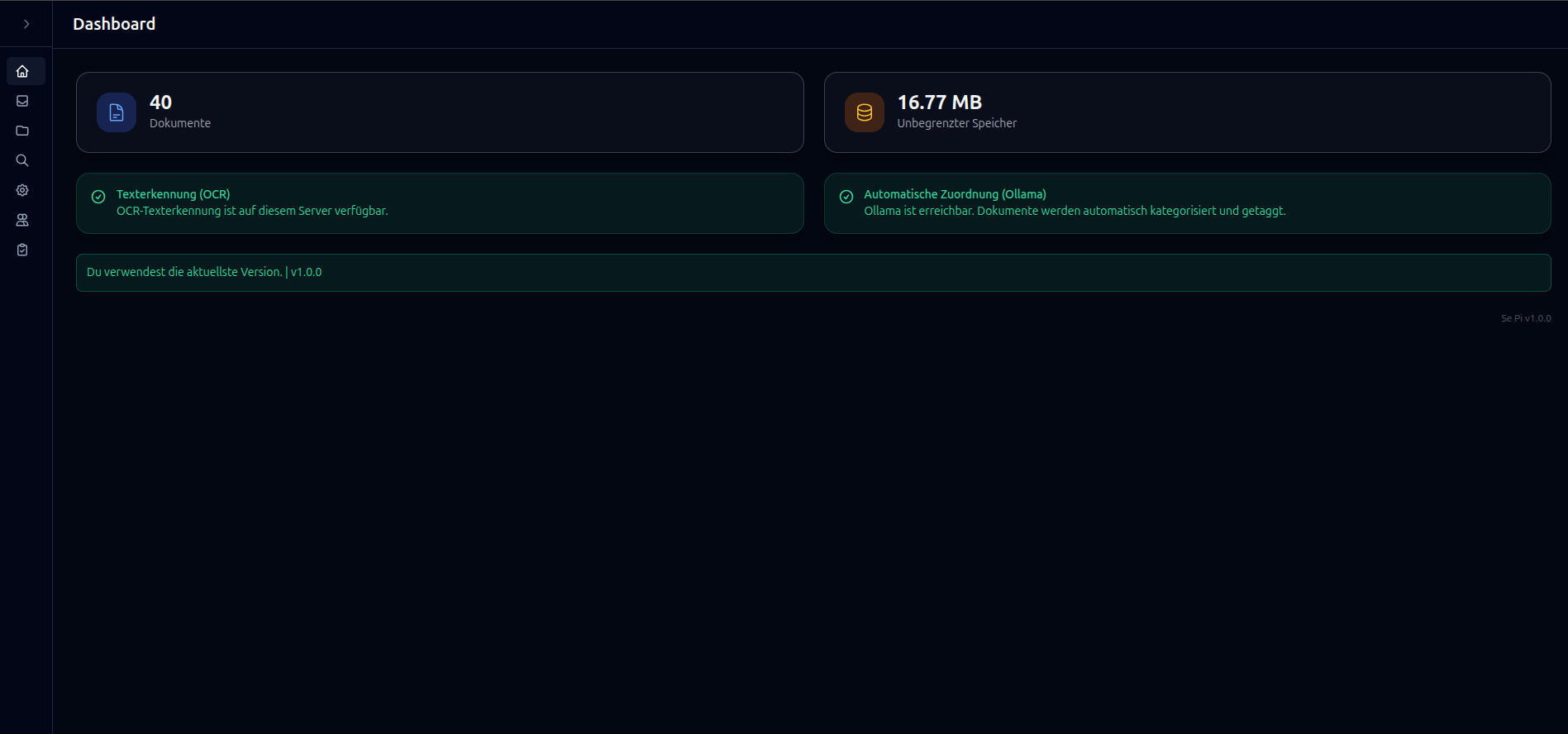 Selbst gehostetes DMS – Screenshot 2