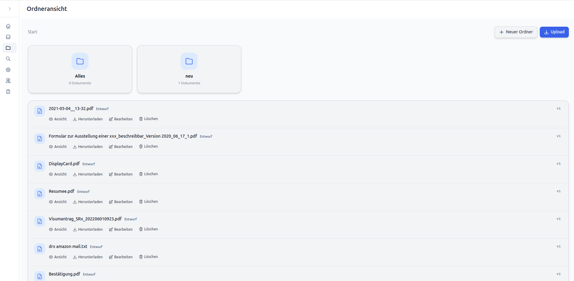 Selbst gehostetes DMS – Screenshot 20