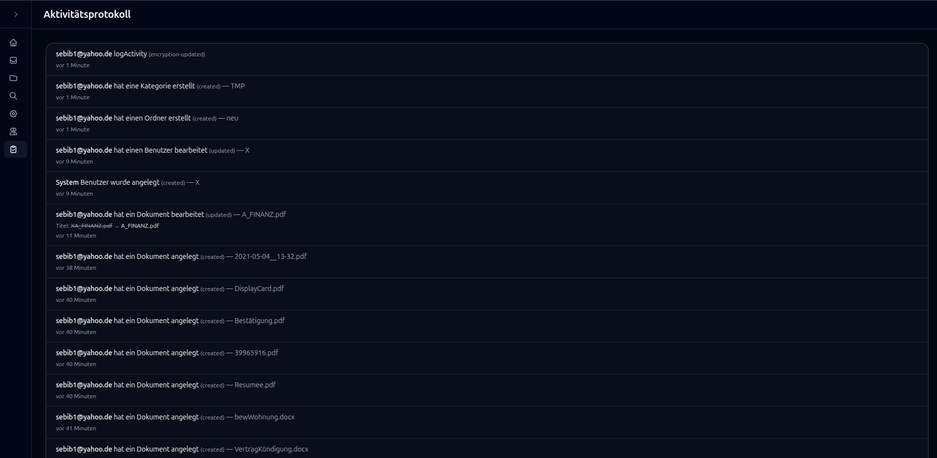 Selbst gehostetes DMS – Screenshot 19