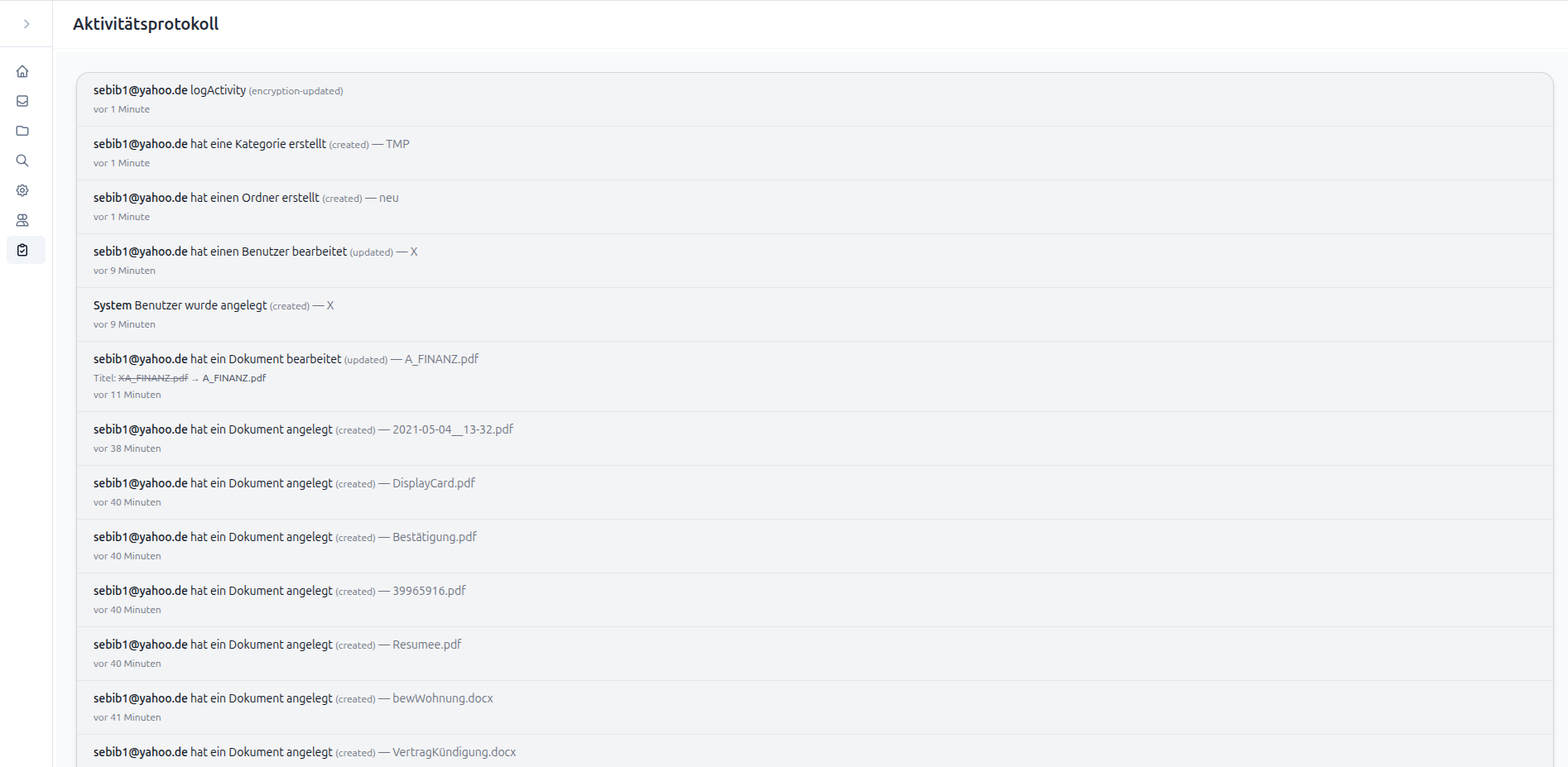 Selbst gehostetes DMS – Screenshot 18