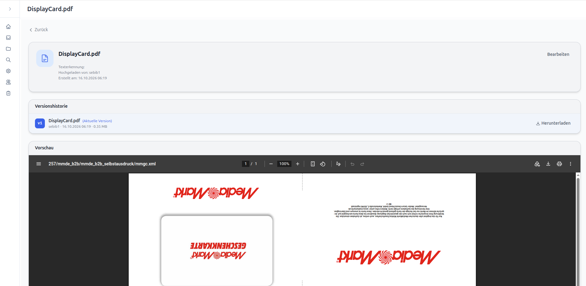 Selbst gehostetes DMS – Screenshot 21