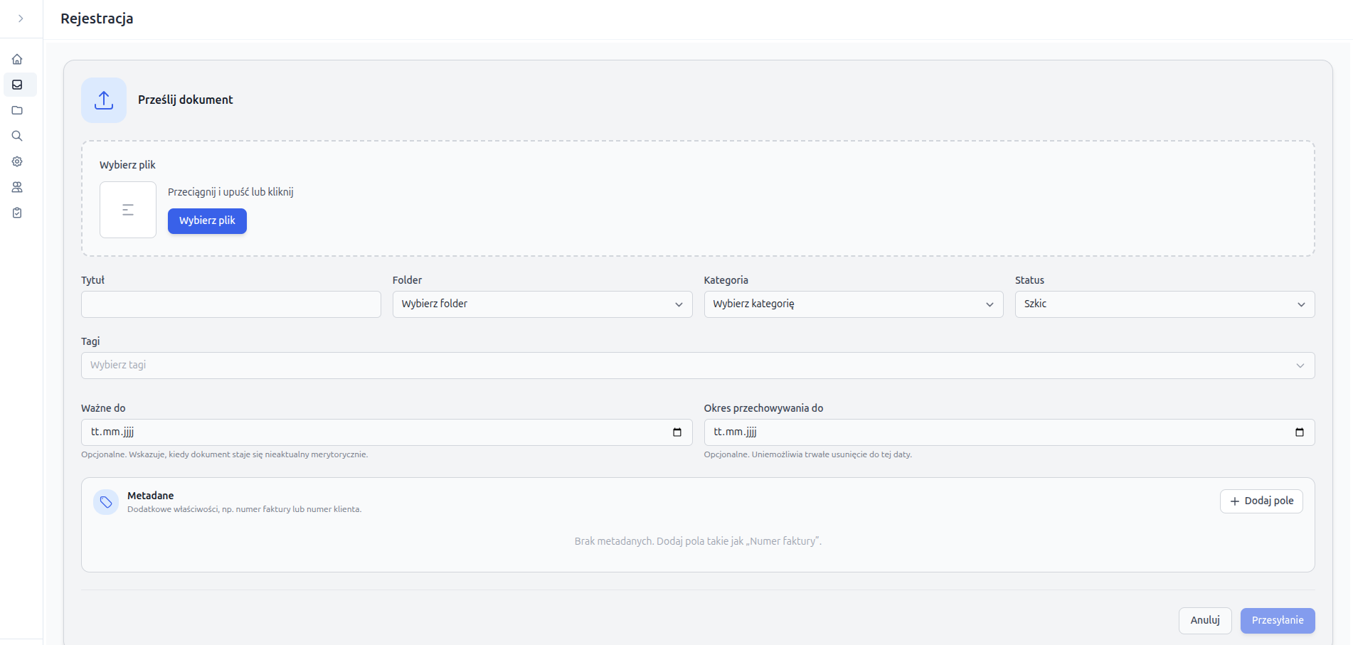 Samodzielnie hostowany system DMS – Screenshot 6