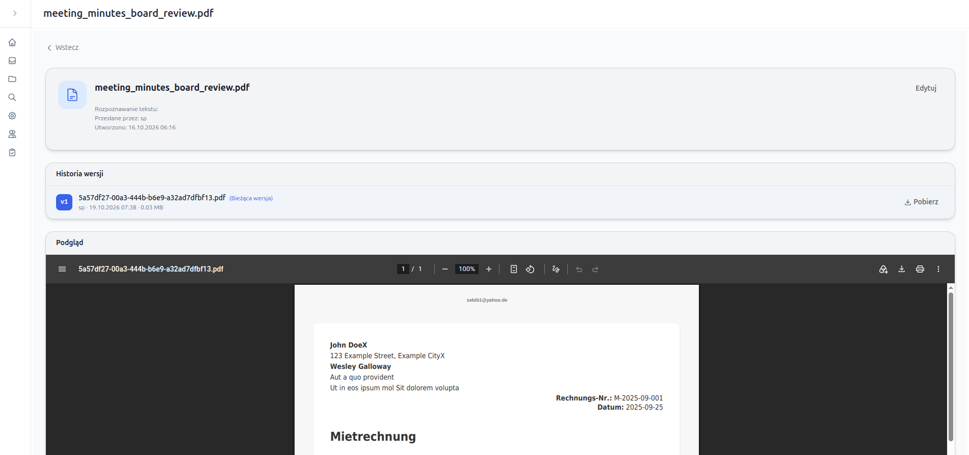 Samodzielnie hostowany system DMS – Screenshot 21