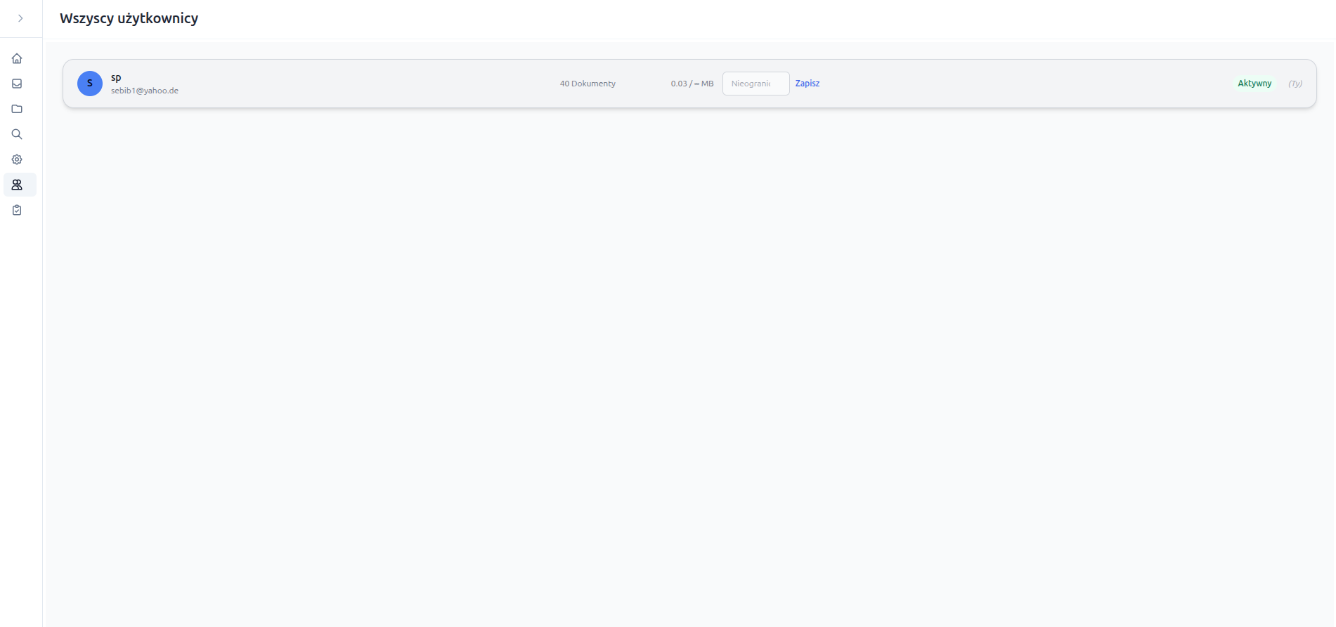 Samodzielnie hostowany system DMS – Screenshot 11
