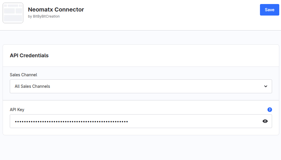 NeoMatX Connector for Shopware – Screenshot 2